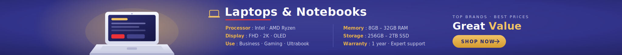 laptop category banner