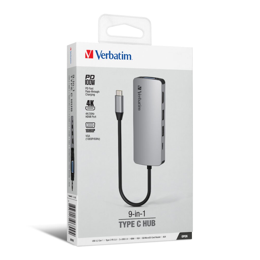 Verbatim CMH-09 USB-C hub - gallery image 1