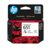 HP 651 Tri-color Ink Cartridge