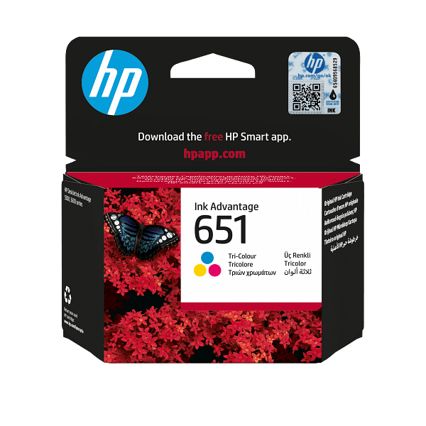 HP 651 Tri-color Ink Cartridge