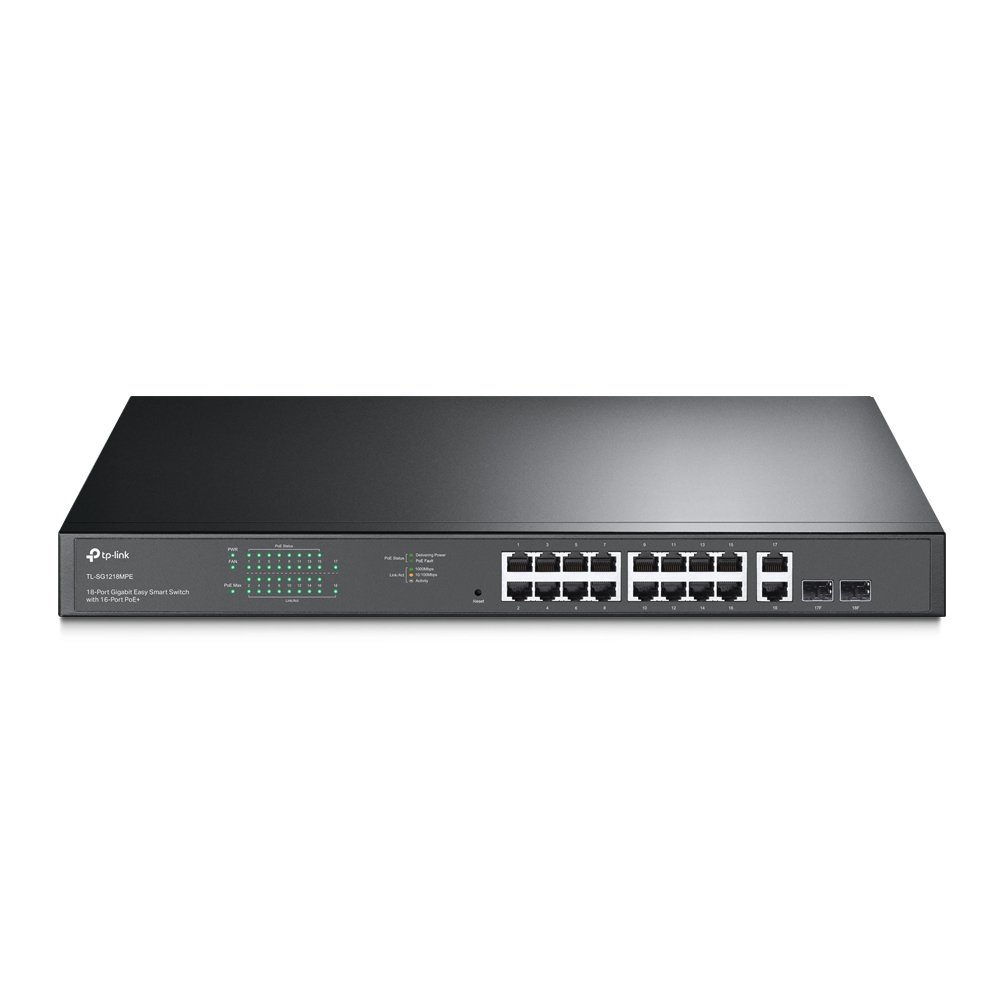 TP-Link TL-SG1218MPE 18-Port Gigabit Switch with 16-Port PoE+