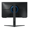 Samsung Odyssey G4 monitor showing IPS panel and Ultrawide Game View gameplay