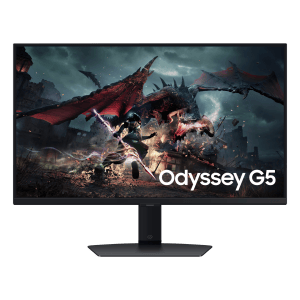 Samsung Odyssey G5 27 inch QHD 180Hz Fast IPS gaming monitor front view