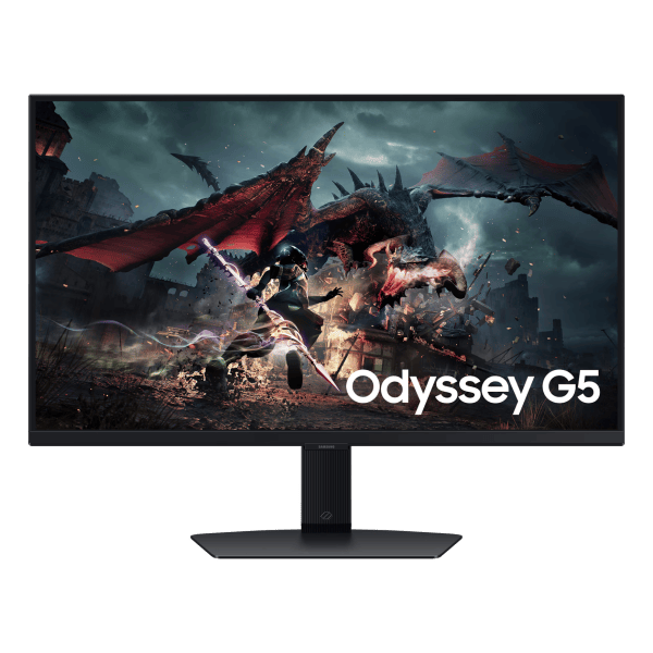Samsung Odyssey G5 27 inch QHD 180Hz Fast IPS gaming monitor front view