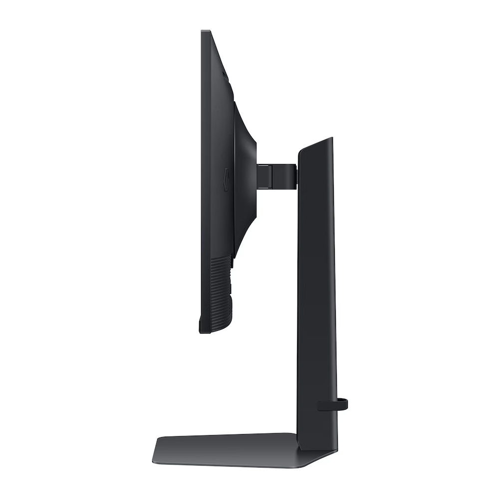 Samsung Odyssey G5 27 inch monitor rear view with ergonomic height-adjustable stand